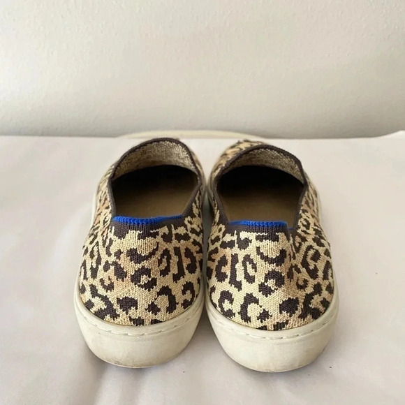 Rothy’s Leopard Animal Print Slip on Knit Sneakers Size 8 - Picture 5 of 7